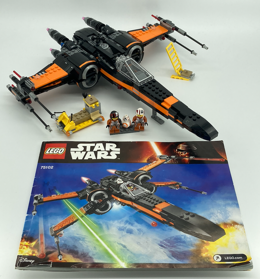 Used Set 75102 Poe's X-wing Fighter (with Instruction Manual, No Box)