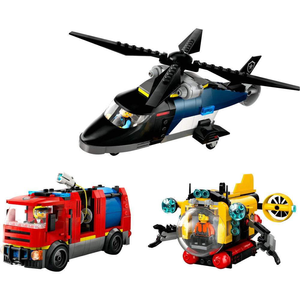 60462 LEGO® Helicopter, Fire Truck & Submarine Remix