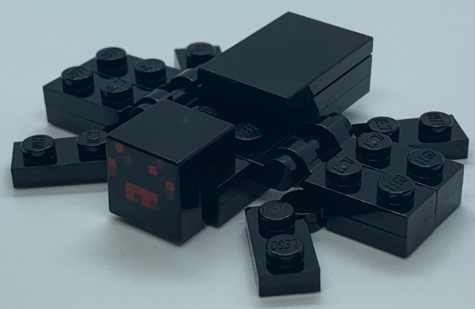 Minecraft Spider, Slim Abdomen - Brick Built