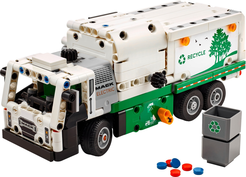 42167 LEGO® Mack LR Electric Garbage Truck Used Set