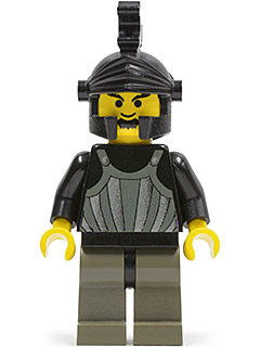 Fright Knights - Knight 1, Black Dragon Helmet, no Plume
