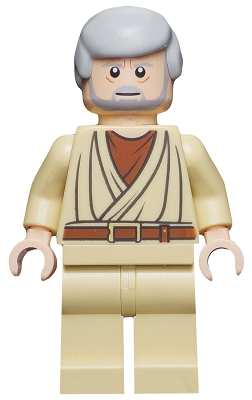 Obi-Wan Kenobi - Old, Light Nougat, White Pupils