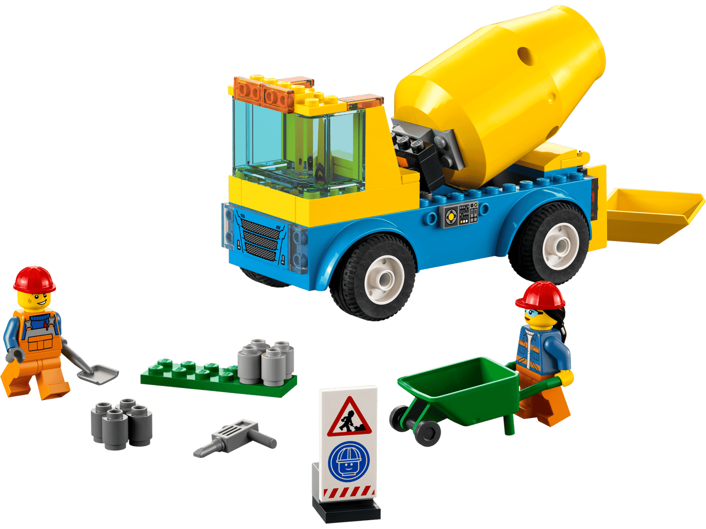 LEGO® 60325 Cement Mixer Truck Used Set