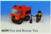 6650 Fire and Rescue Van Used set