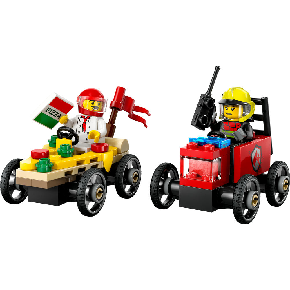 LEGO® 60458 Pizza vs. Fire Truck Race Car Pack