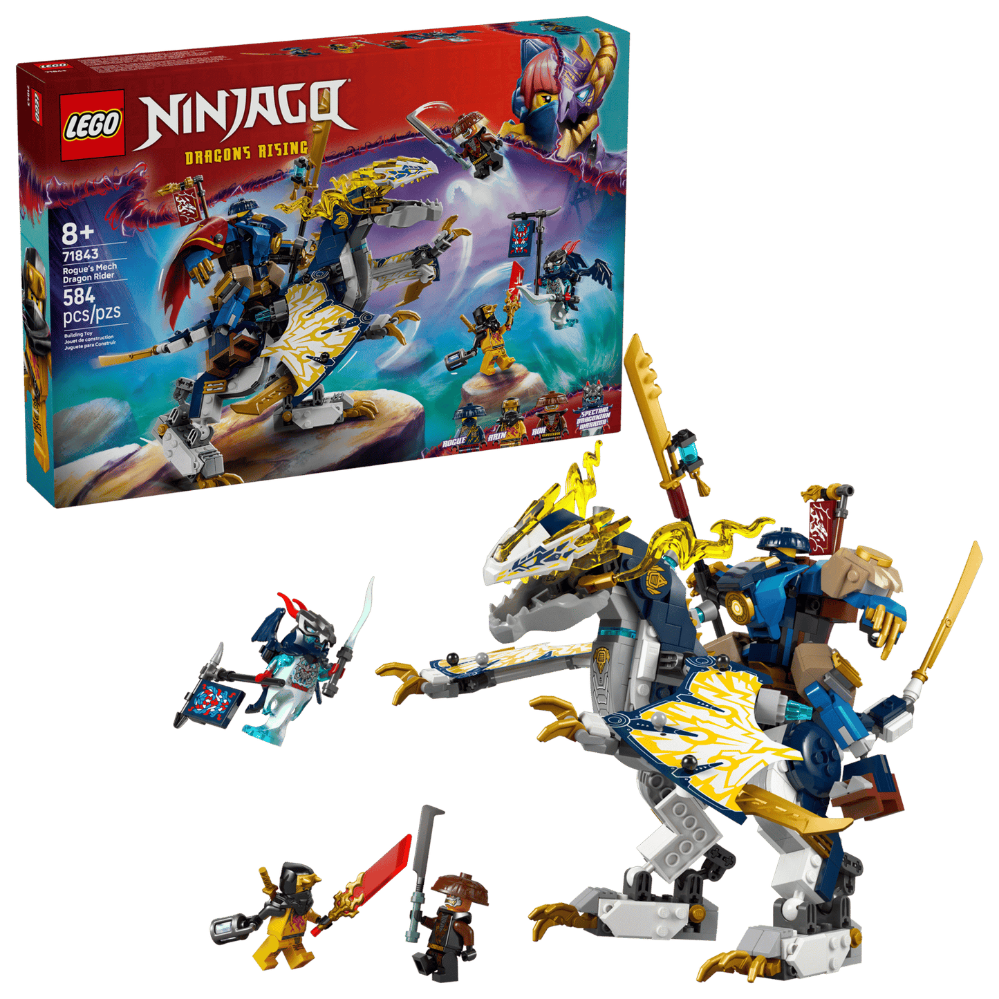LEGO® 71843 Rogue's Mech Dragon Rider