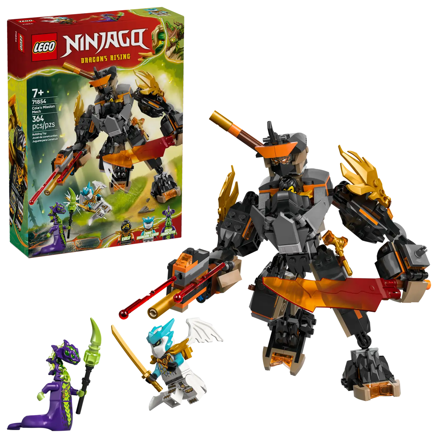LEGO® 71854 Cole's Mission Mech & Dragon Zane