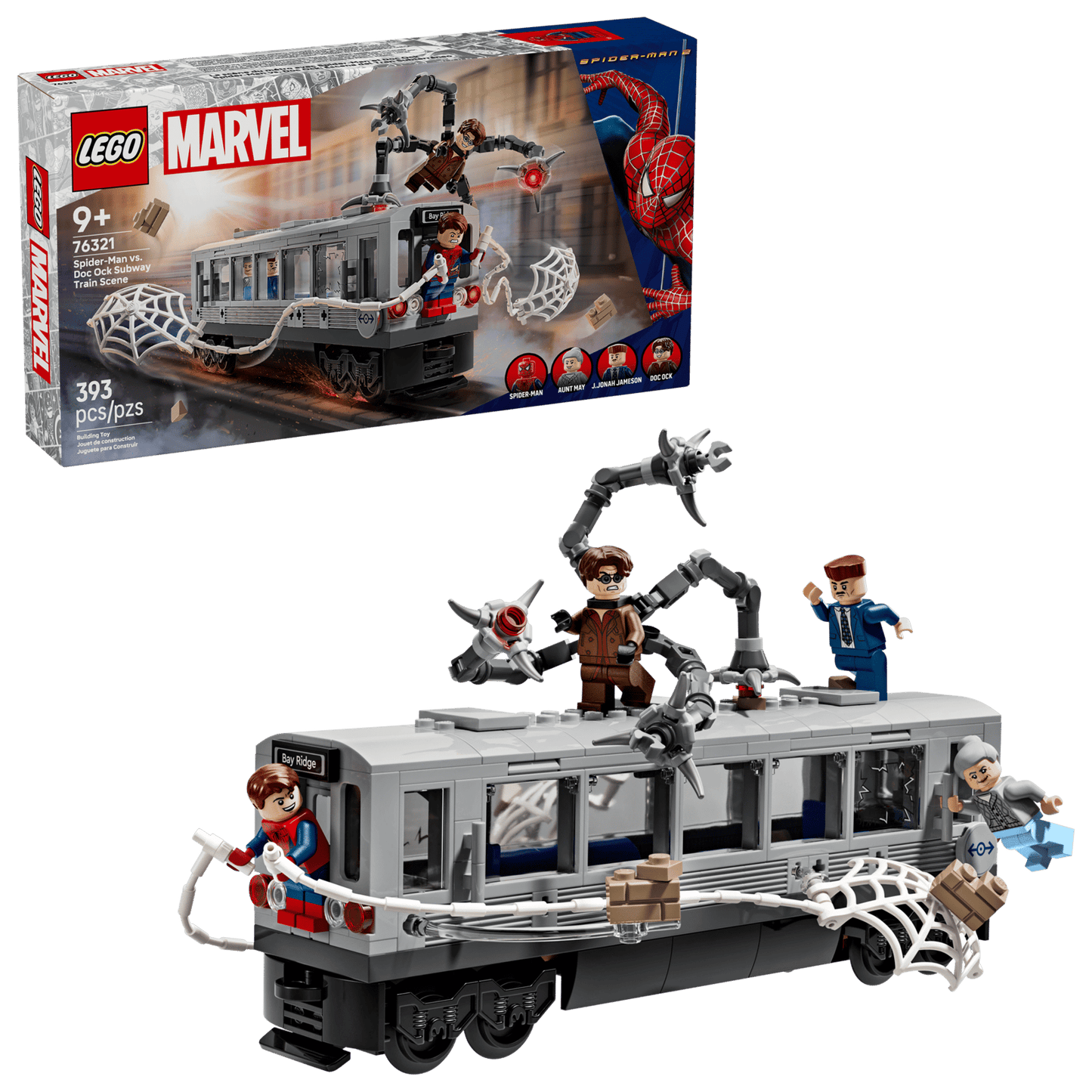 LEGO® 76321 Spider-Man vs. Doc Ock Subway Train Scene