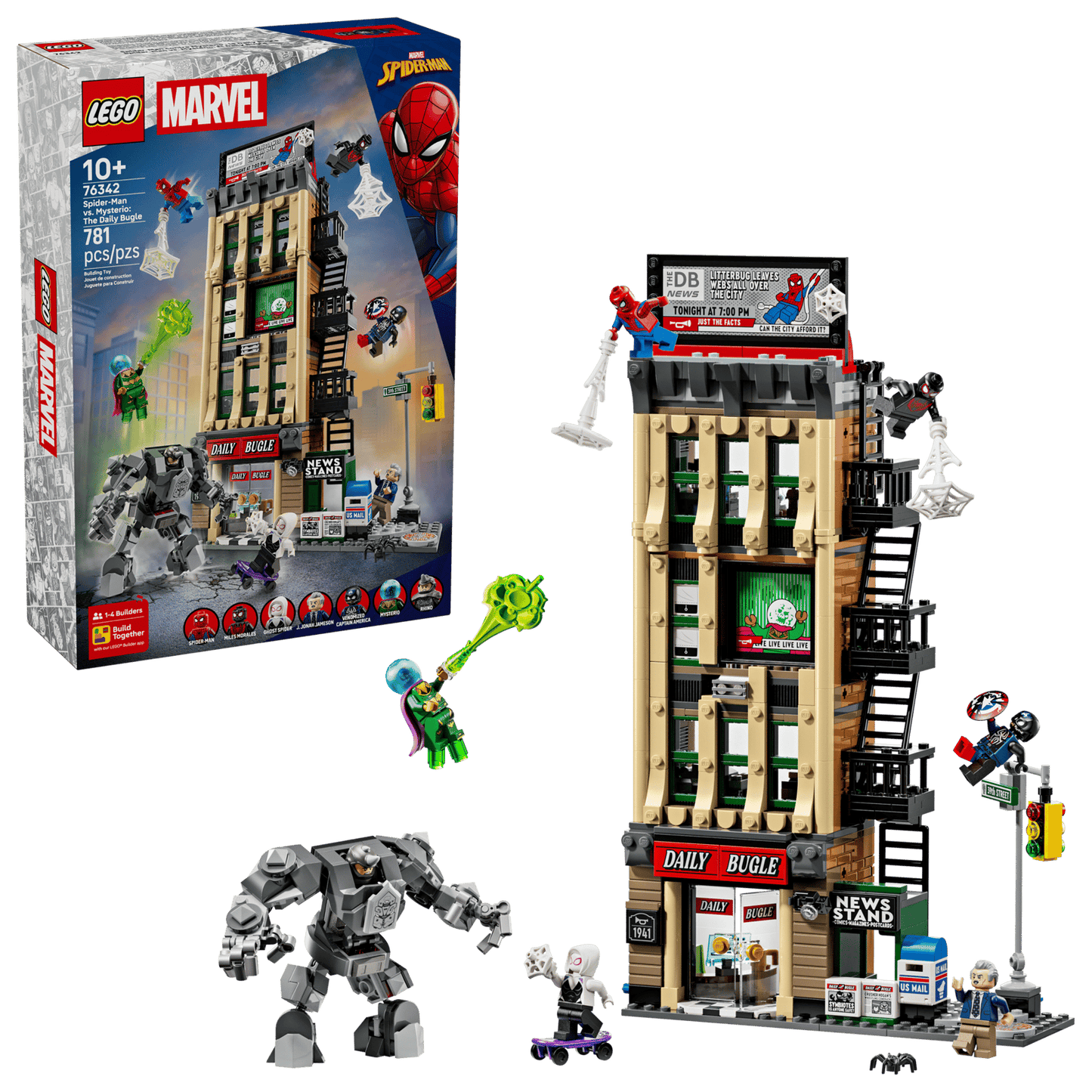 LEGO® 76342 Spider-Man vs. Mysterio: The Daily Bugle