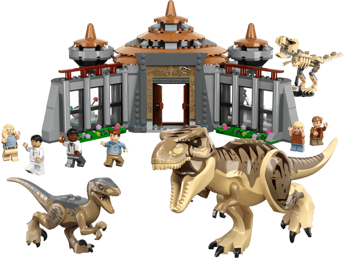 76961 LEGO® Visitor Center: T. rex & Raptor Attack Used Set