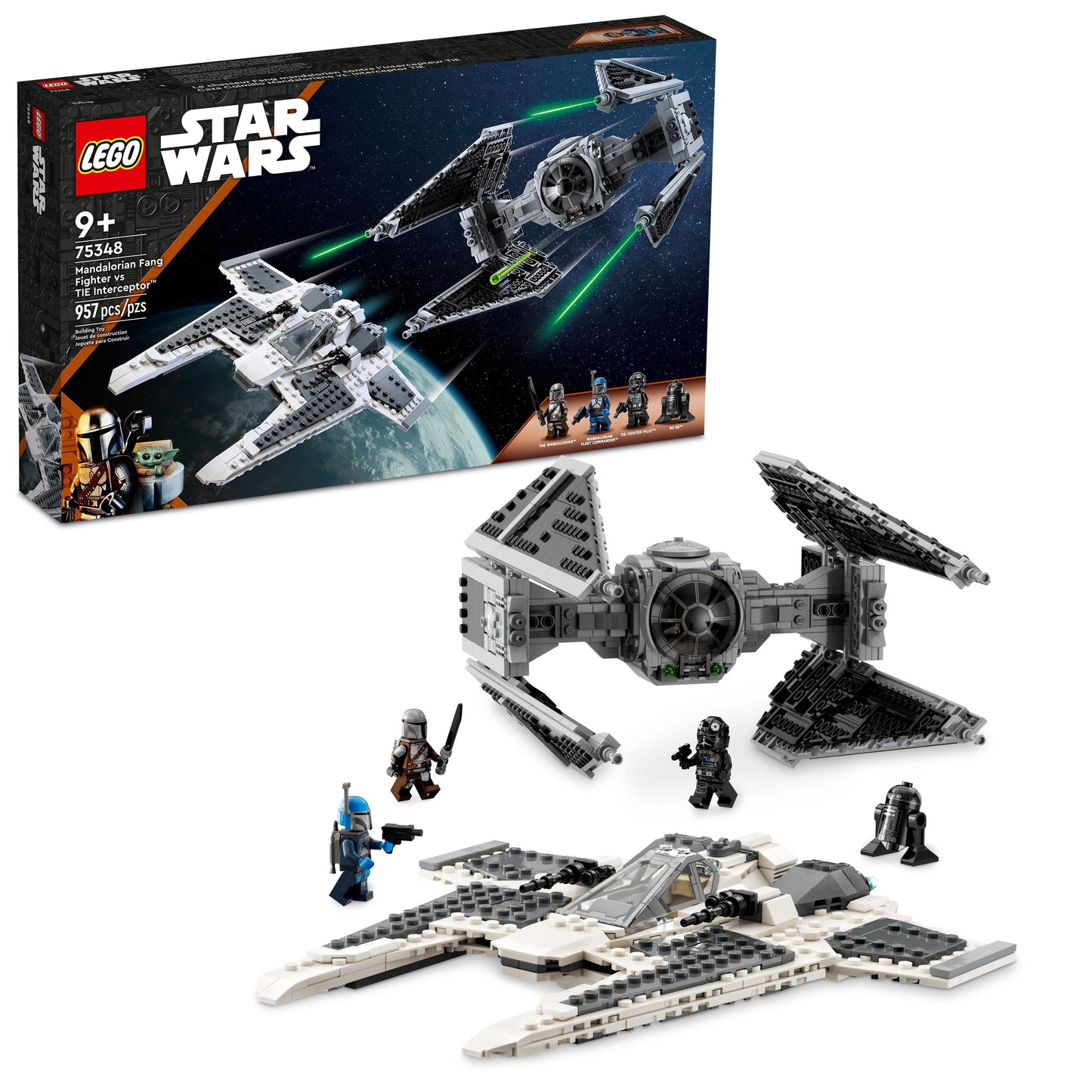 LEGO® 75348 Mandalorian Fang Fighter vs TIE Interceptor