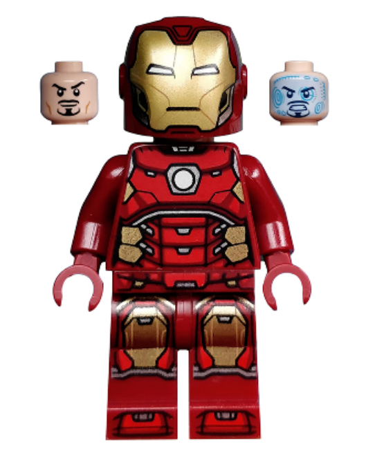 Iron Man - Silver Hexagon on Chest