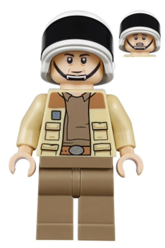 sw1035 Captain Antilles - Dark Tan Shirt, Small Rank Badge
