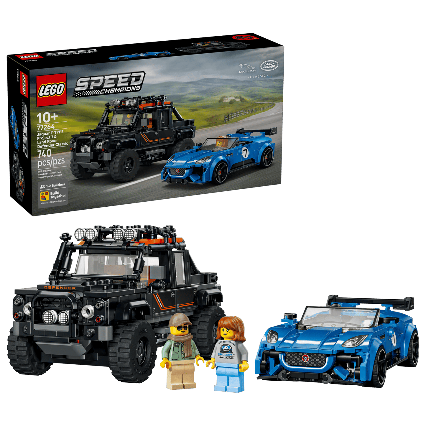 77264 LEGO® Jaguar Project 7 & Land Rover Defender