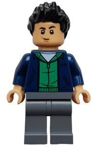 Kenji Kon - Dark Blue Jacket over Green Hoodie