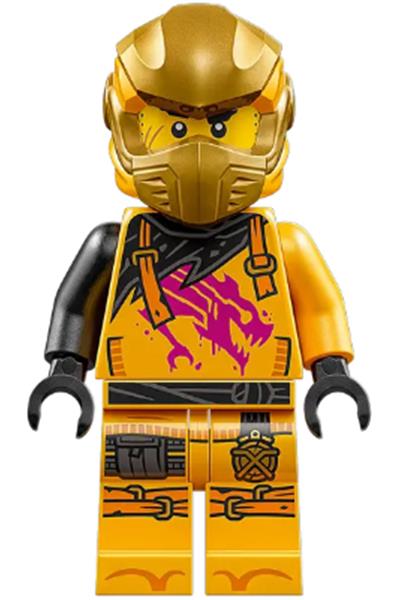 Arin - Shirt with Magenta Dragon, Head Wrap