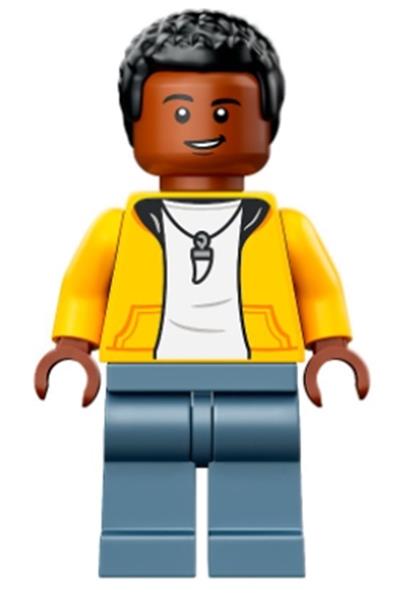 Darius Bowman - Yellow Hoodie over White Shirt, Sand Blue Legs