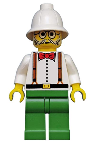 Dr. Kilroy / Dr. Charles Lightning - White Shirt and Suspenders, Green Legs, White Pith Helmet
