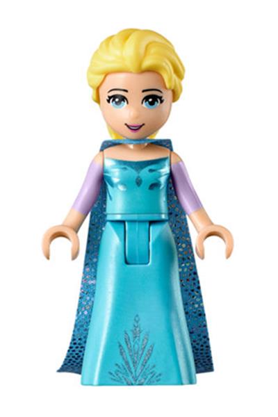 Elsa - Medium Blue Long Narrow Cape, Lavender Sleeves