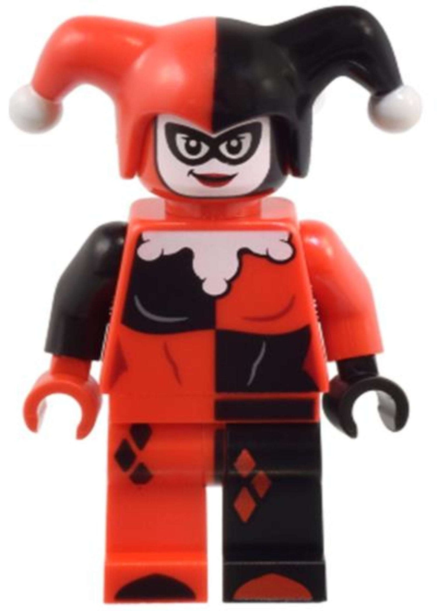 Harley Quinn - Jester's Cap, Black and Red Hands, Rounded Collar