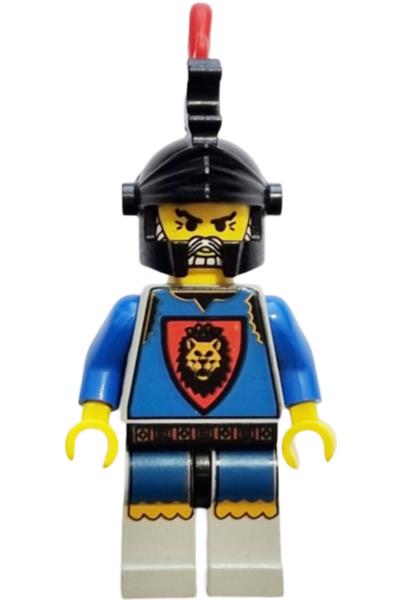 Knights Kingdom I - King Leo, Black Dragon Helmet, Red Plume Feather Triple