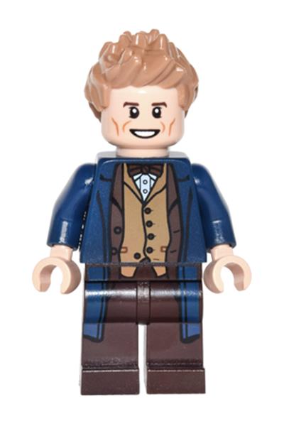 Newt Scamander - Dark Blue Trench Coat, Dark Tan Vest