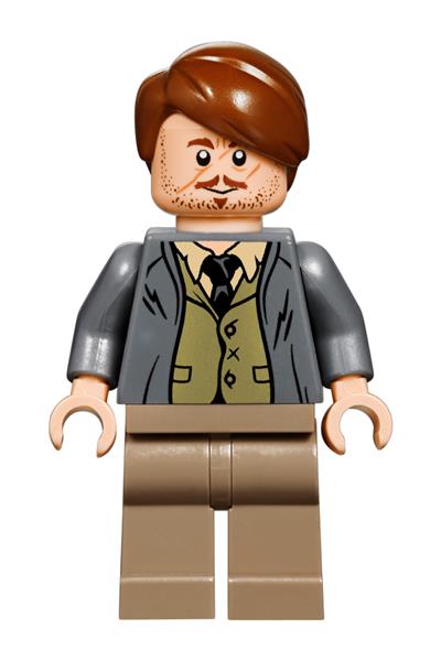 Professor Remus Lupin - Dark Bluish Gray Jacket, Olive Green Vest