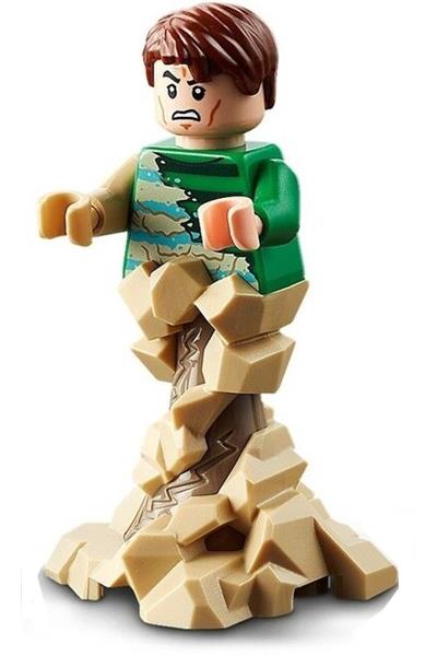Sandman - Green Outfit, Tan Sand Form with Swirling Base