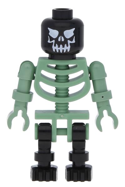 Skeleton - Sand Green with Black Legs and Black Head with Evil Skull