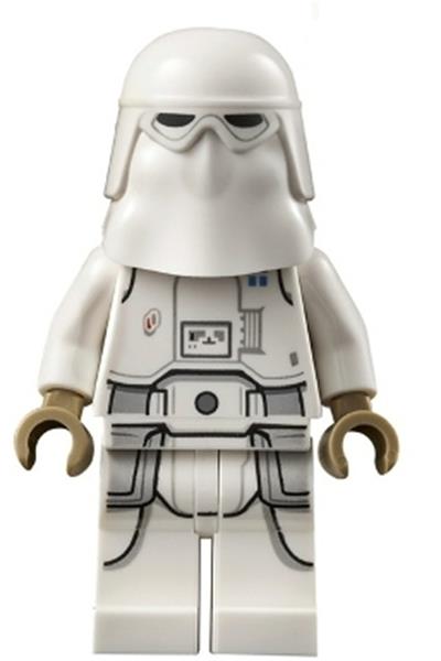 Snowtrooper Commander, Printed Legs, Dark Tan Hands