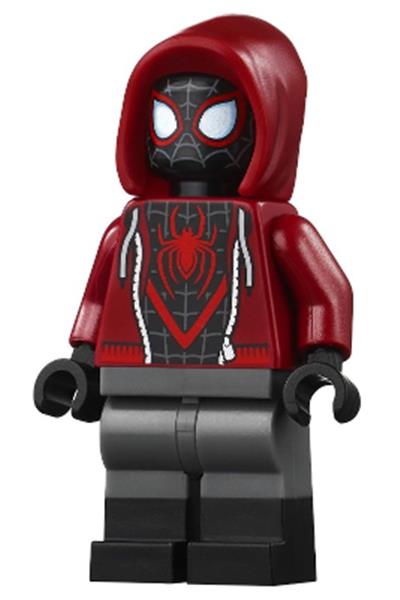 Spider-Man (Miles Morales) - Dark Red Hood, Black Lower Legs