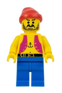 Pirate Anchor Light Purple Vest, Blue Legs, Red Bandana (Reissue)