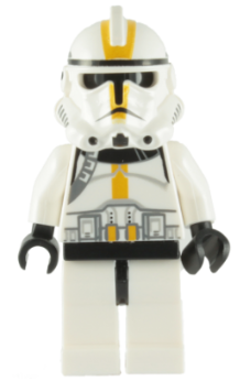 Clone Trooper, 327th Star Corps (Phase 2) - Black Head, Orange Cloth Pauldron