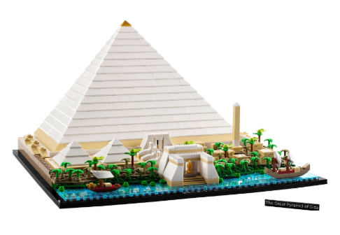 Used Set 21058 The Great Pyramid of Giza (with Instruction Manual, No Box)