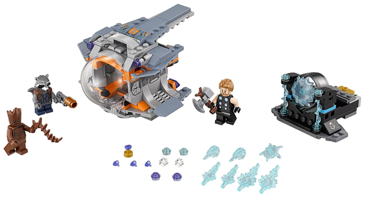 76107 + 76102 Thor's Weapon Quest + Thanos: Ultimate Battle (Used Sets)