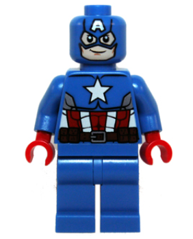 Captain America - Blue Suit, Red Hands, Mask