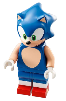 Sonic the Hedgehog - Light Nougat Face and Arms, Grin to Left