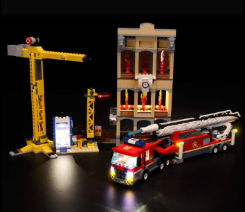 Lightailing City Downtown Fire Brigade 60216 LED Kit