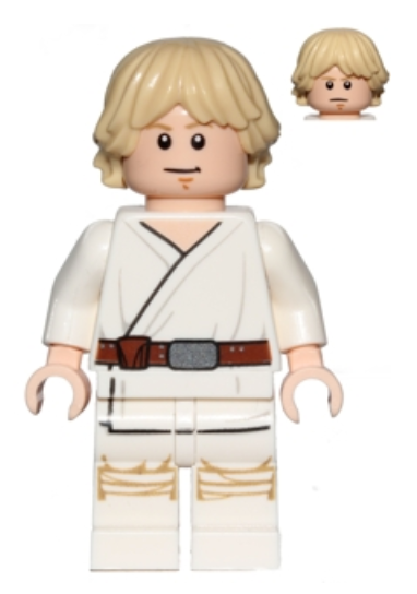 Luke Skywalker (Tatooine, White Legs, Stern / Smile Face Print)