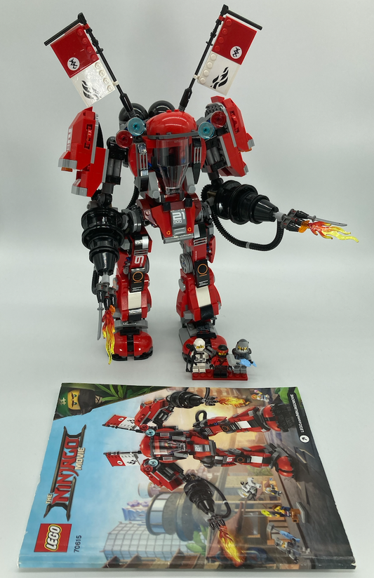 Used Set 70615 Fire Mech (with Instruction Manual, No Box)