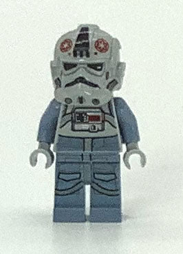 AT-AT Driver - Dark Red Imperial Logo, Cheek Lines, Frown