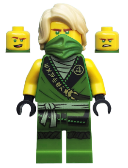 Lloyd - Legacy, Rebooted, Ninjago Logogram 'MANTER' on Torso