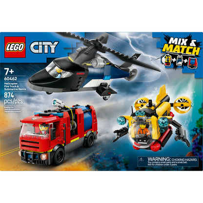 60462 LEGO® Helicopter, Fire Truck & Submarine Remix