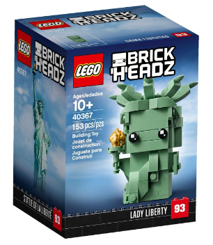 40367 Lady Liberty Brick Headz (RETIRED SET)
