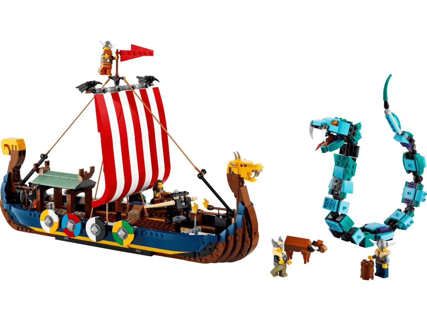 31132 LEGO® Viking Ship and the Midgard Serpent Used Set