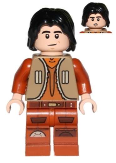 Ezra Bridger - Dark Tan Vest, Hair