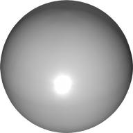 Ball, Hard Plastic 52mm D. (Light Bluish Gray)