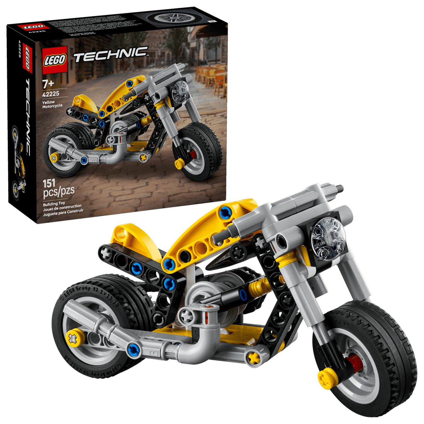 LEGO® 42225 Yellow Motorcycle