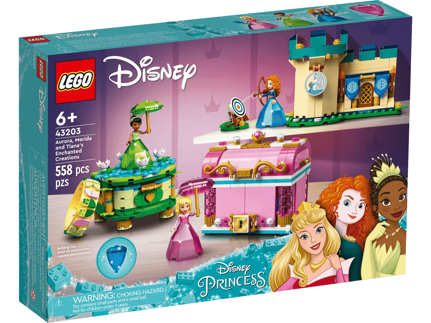 43203 LEGO® Aurora, Merida and Tiana’s Enchanted Creations