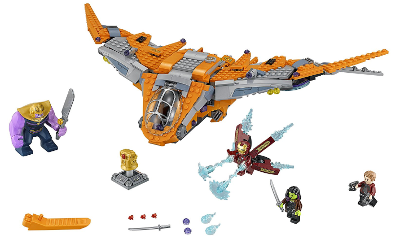 76107 + 76102 Thor's Weapon Quest + Thanos: Ultimate Battle (Used Sets)